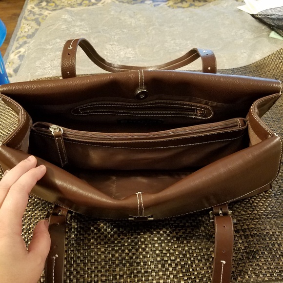 📢 K Cole Reaction | Brown Top Handle Satchel - Picture 6 of 8